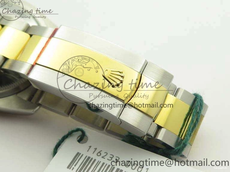 1:1 Diam 36mm SA3135 On YG SS Datejust V2 116234 Dial White Best Oyster DJF Com Bracelet Edition 0313